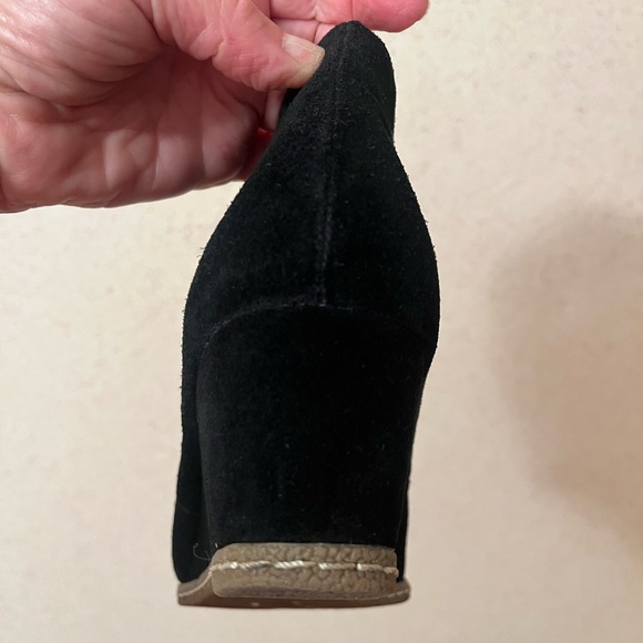 Franco Sarto Black Suede Ankle Boots - Picture 10 of 16